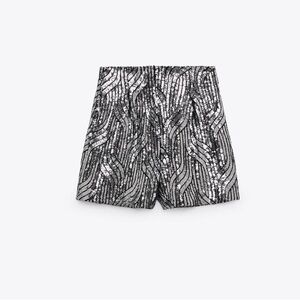 Zara Sequin High Waisted Shorts in XS (NWT)